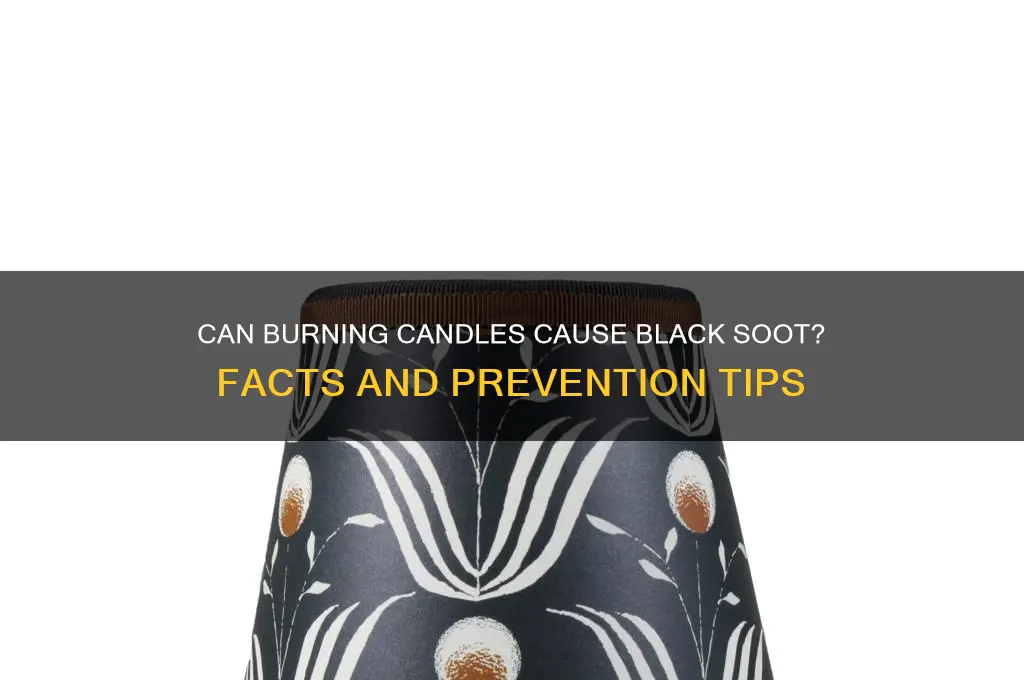 can burning candles cause black soot