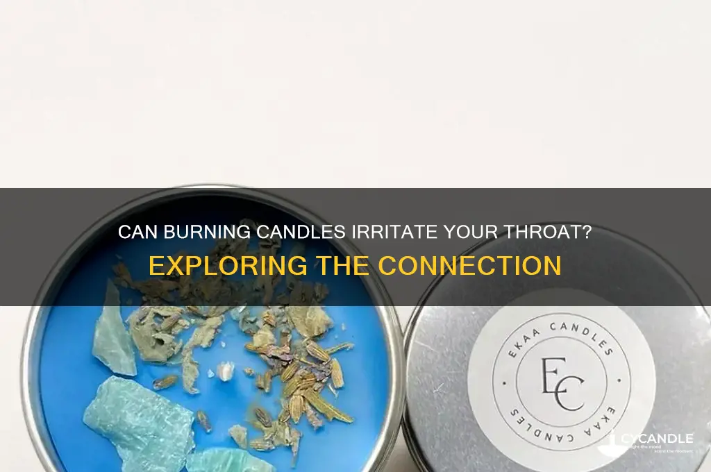 can burning candles make your throat hurt