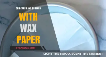 Can Cake Pans Be Lined with Wax Paper? Baking Tips