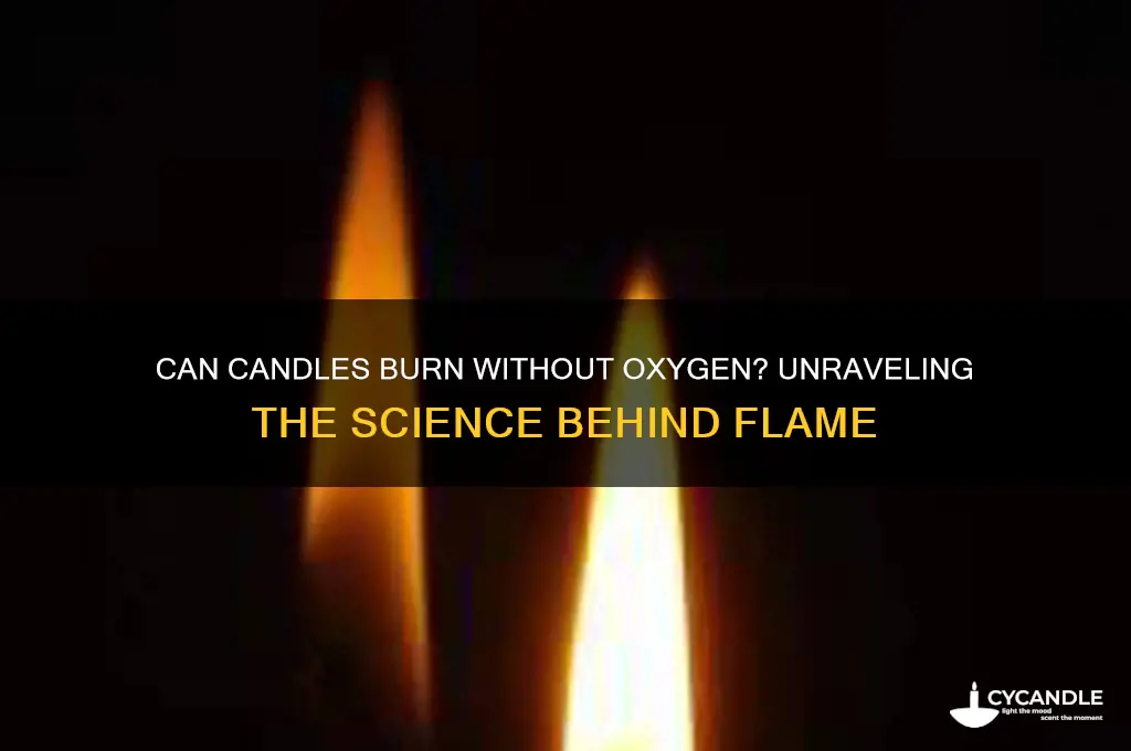 can candle burn without oxygen