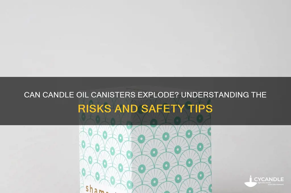 can candle oil canister explode