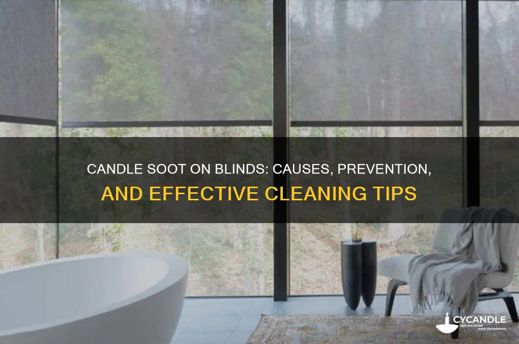 can candle soot stain blinds