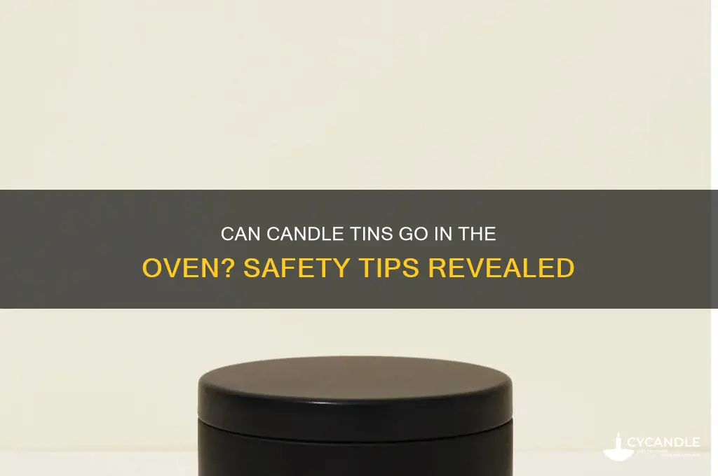 can candle tins be put in the oven