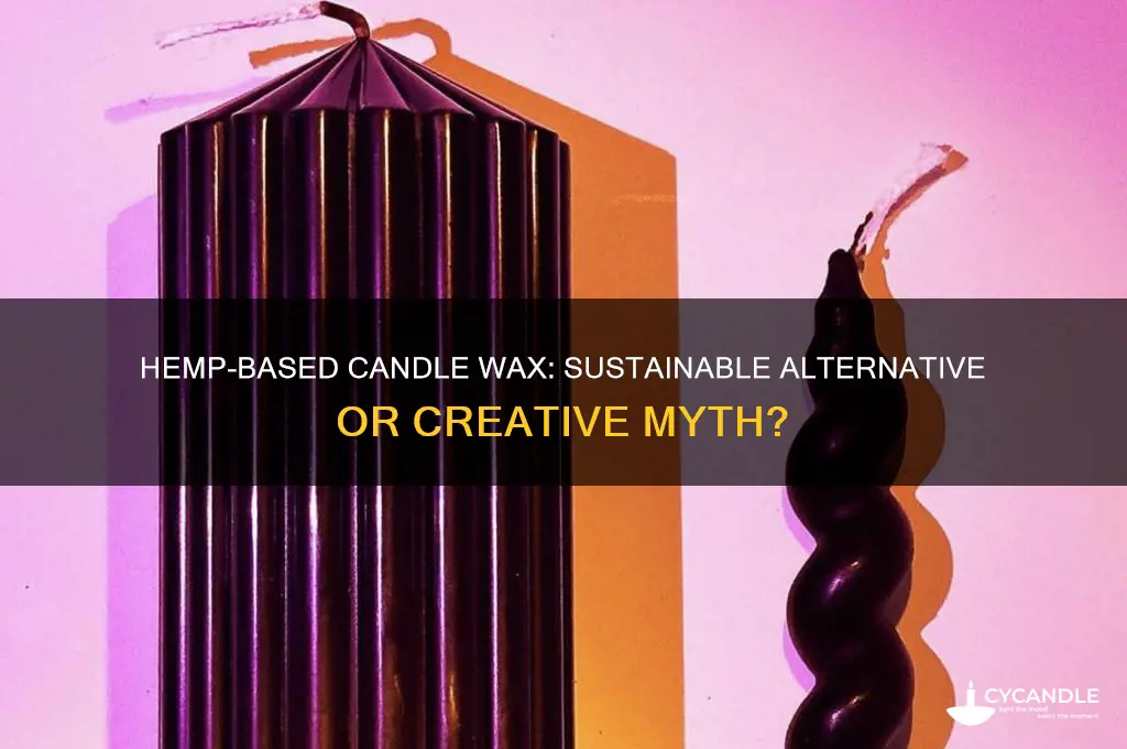 can candle wax be made from hemp