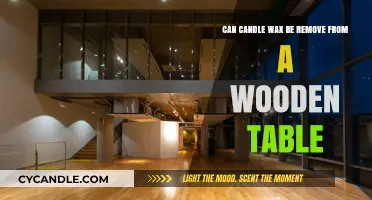 How to Safely Remove Candle Wax from Wooden Tables