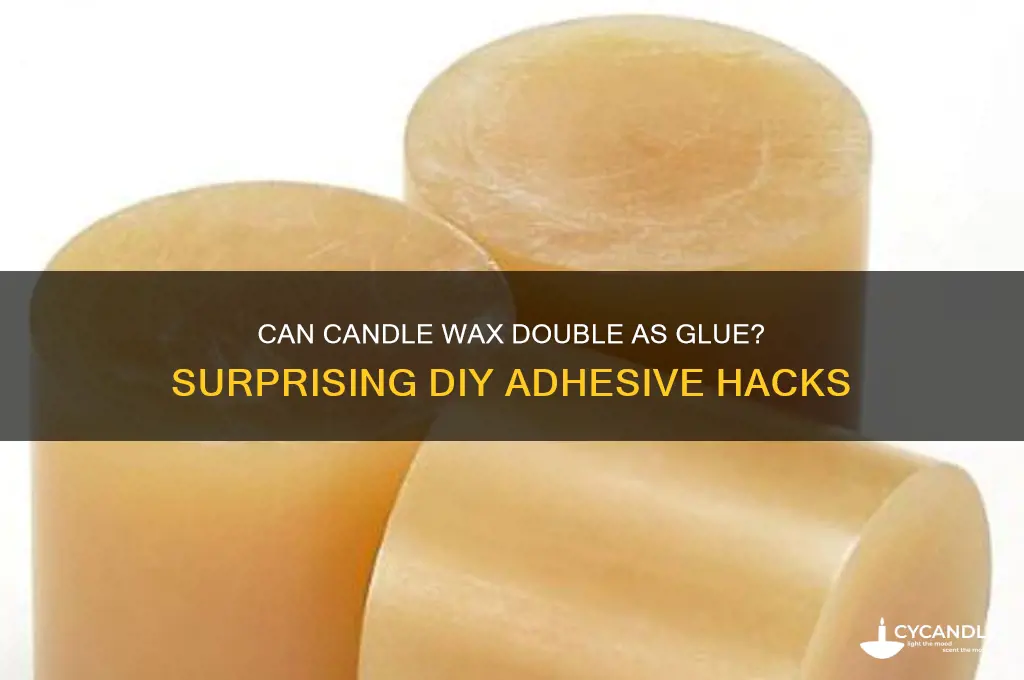 can candle wax be used as glue
