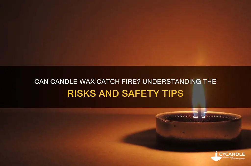 can candle wax catch on fire