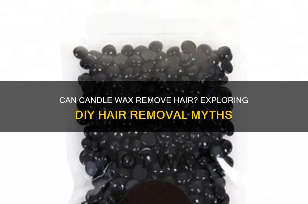 can candle wax remove hair