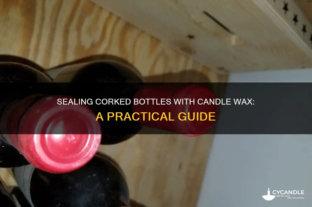 can candle wax seal corked bottles