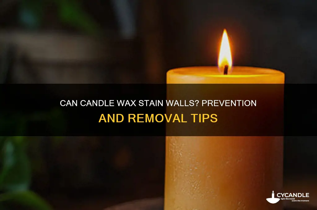 can candle wax stain walls
