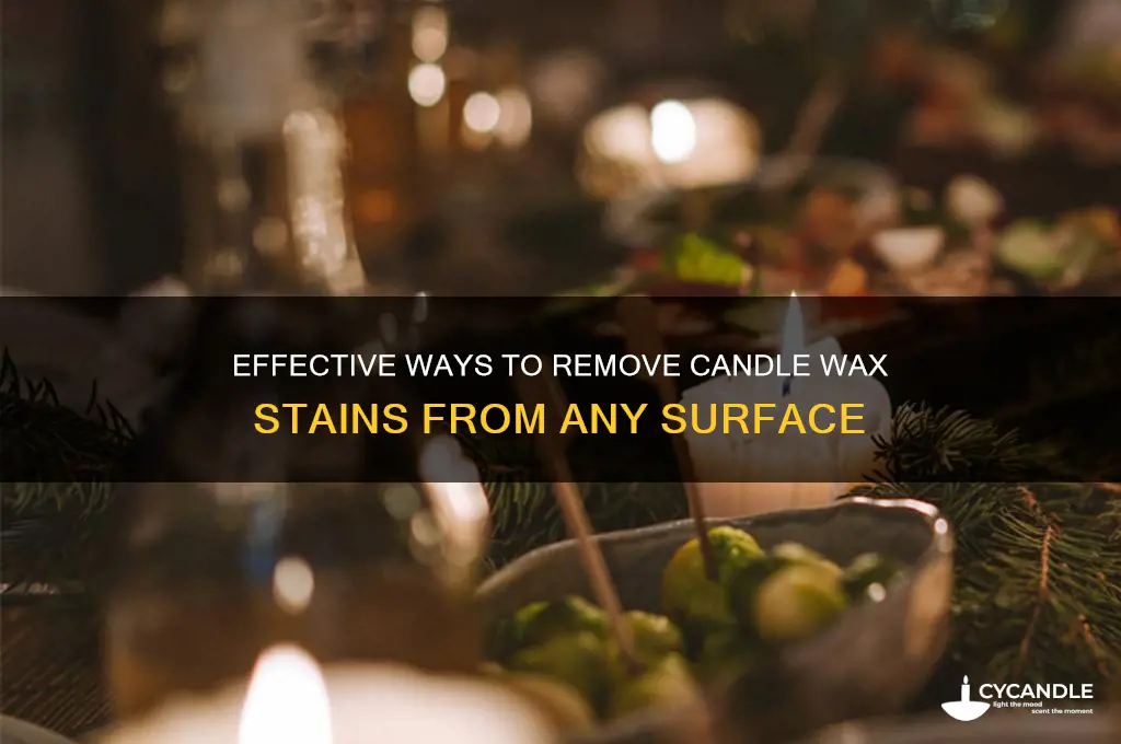 can candle wax stains be removed