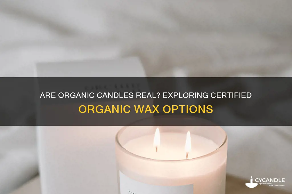 can candles be certified organic