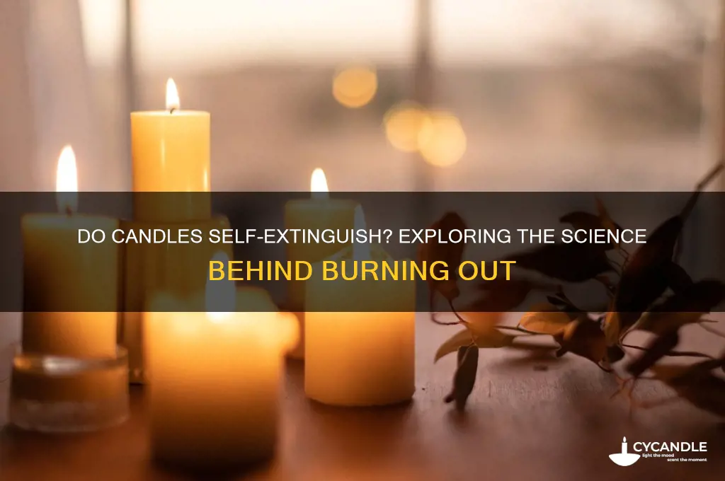 can candles burn out on their own