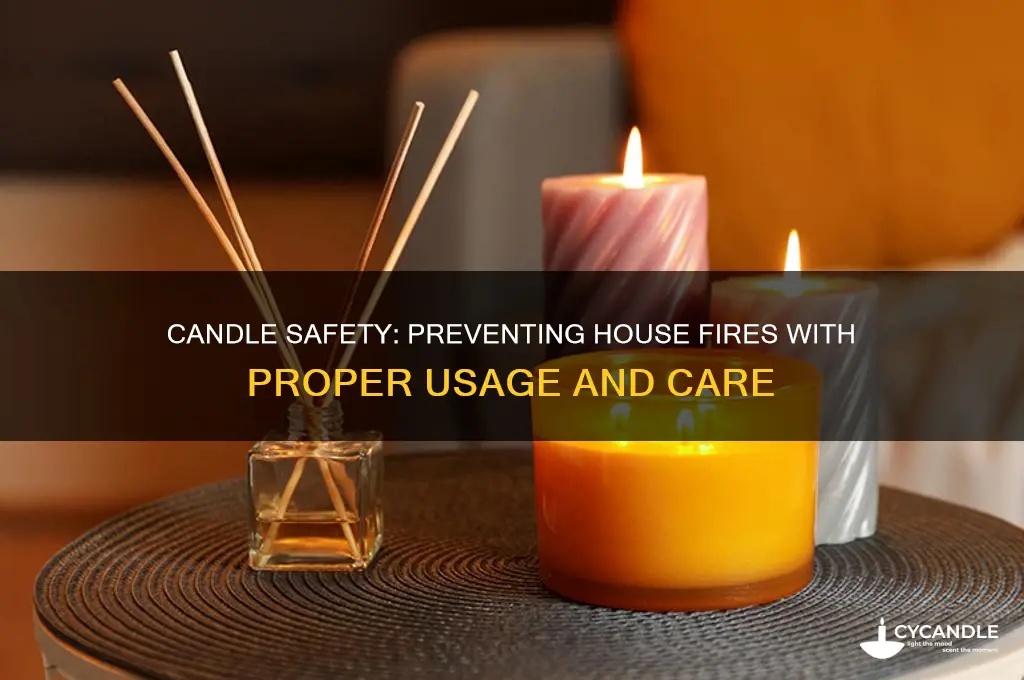 can candles burn the house down