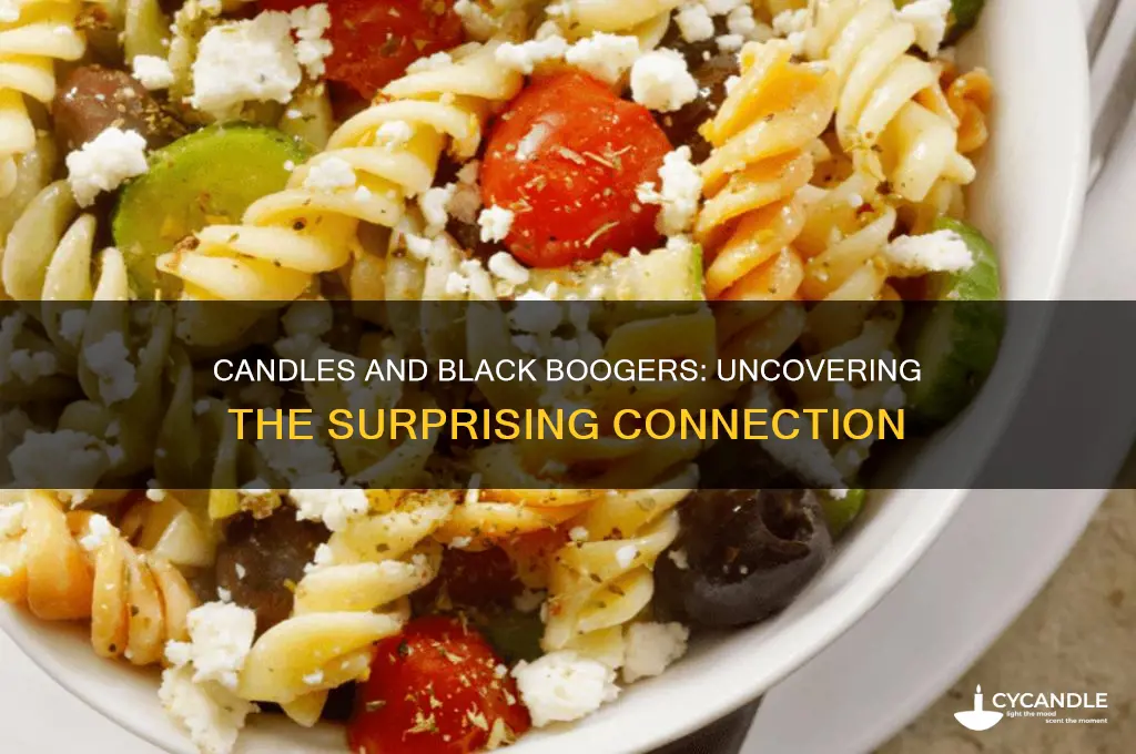 can candles cause black boogers
