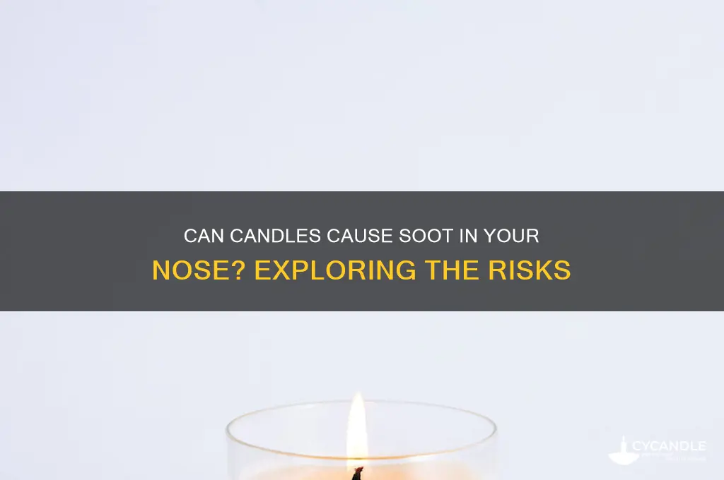 can candles cause soot in nose