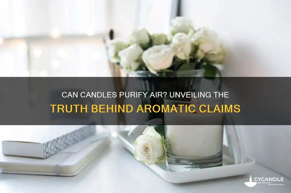 can candles clean the air