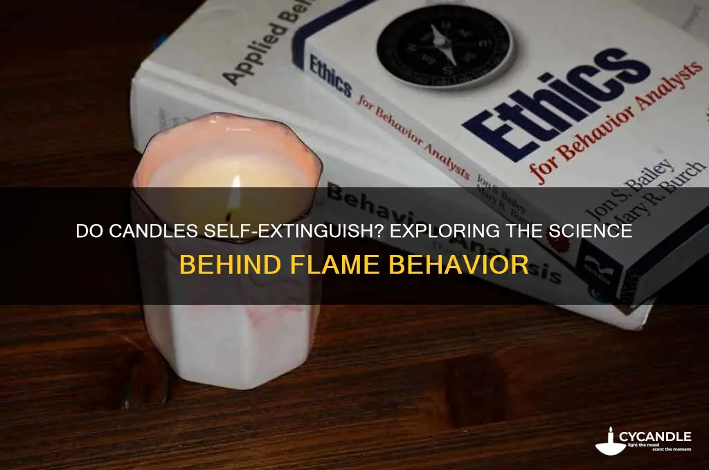 can candles go out by themselves