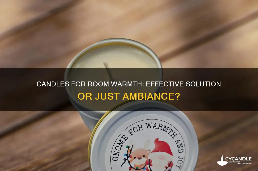 can candles help warm a room