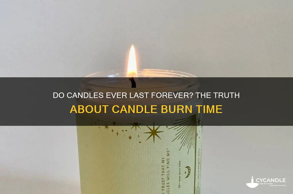 can candles last forever