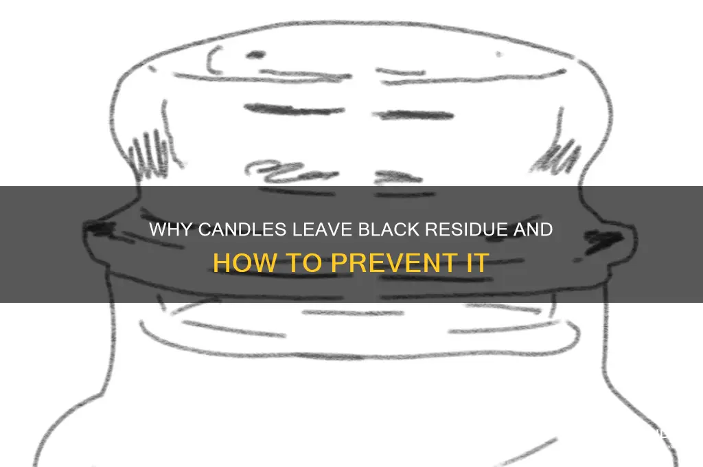 can candles leaving black residue