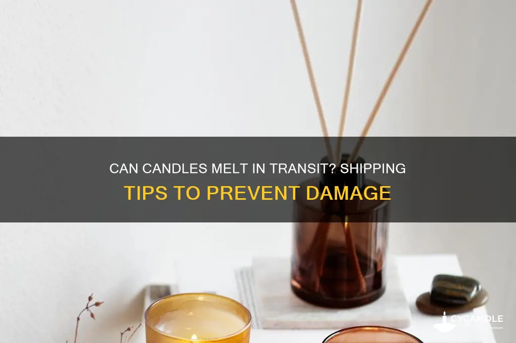 can candles melt in the mail