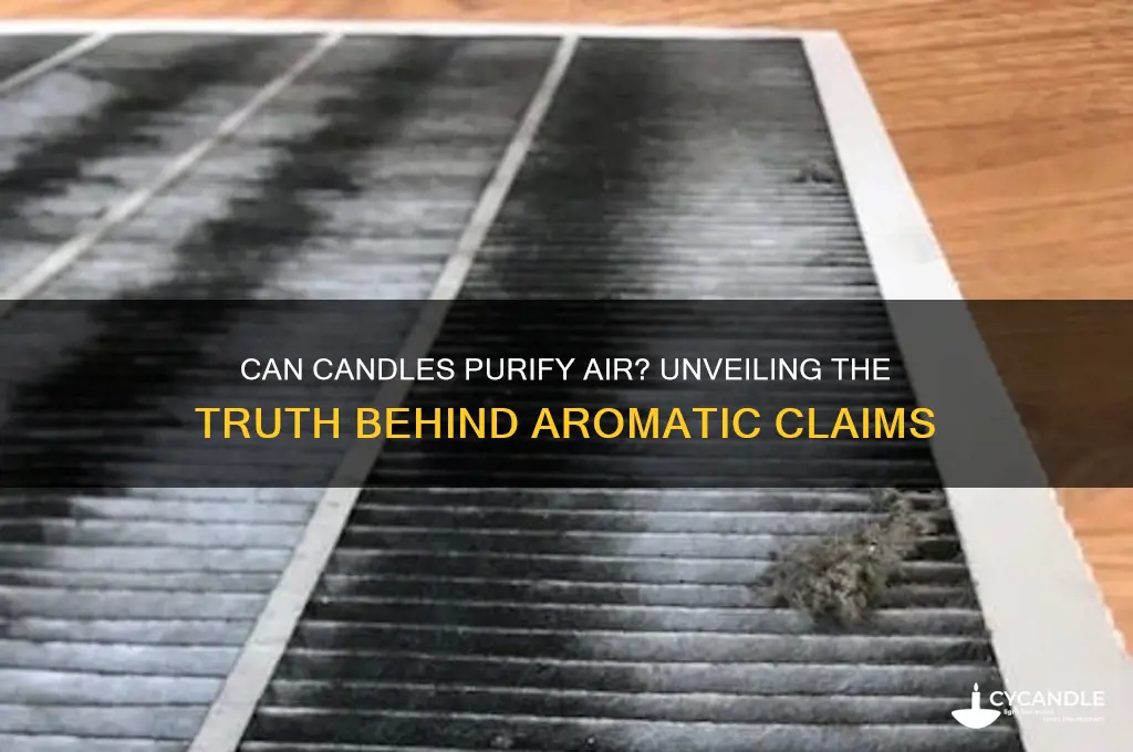 can candles purify air