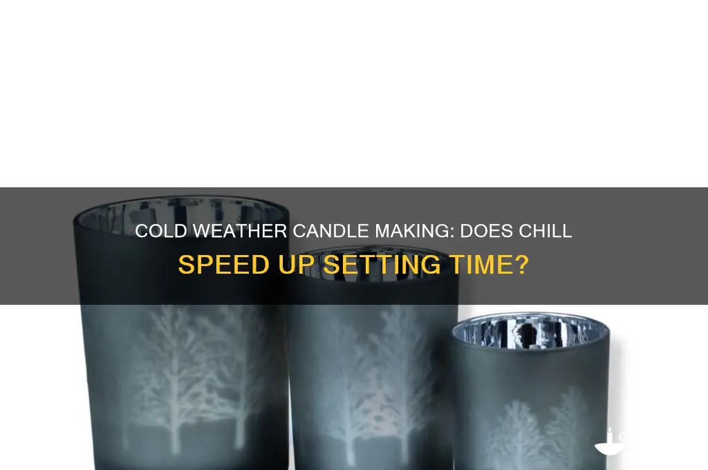 can candles set faster in the cold