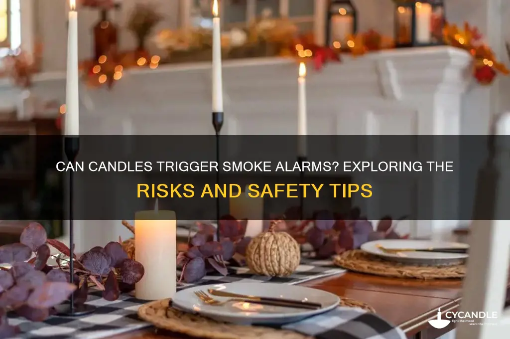 can candles set off smoke alarms