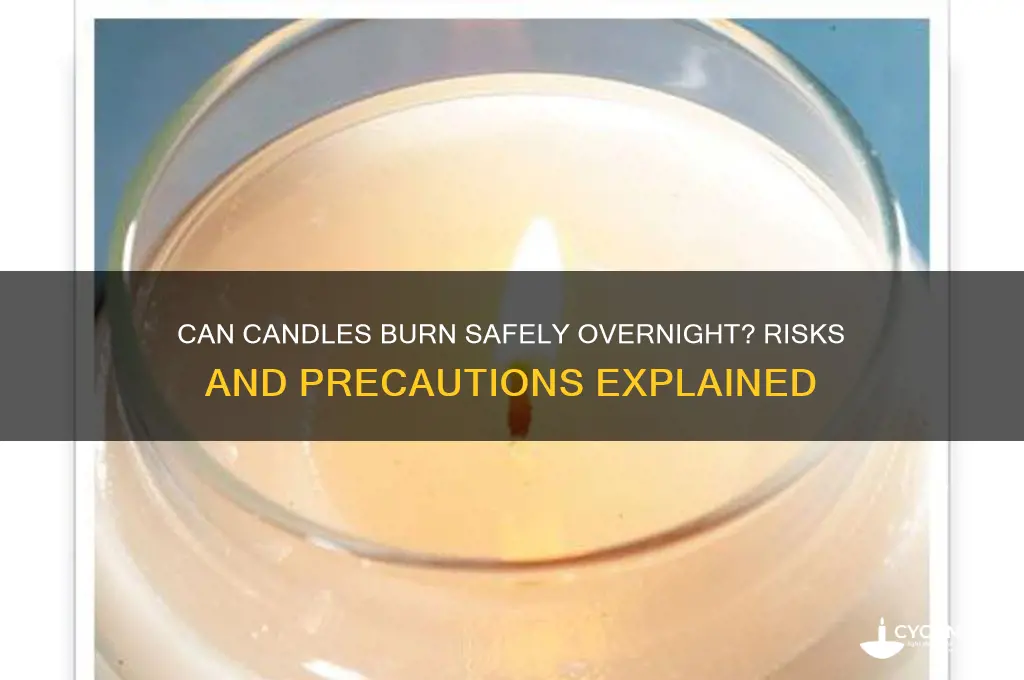 can candles stay on all night