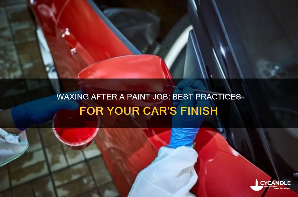 can car be waxing after paint job