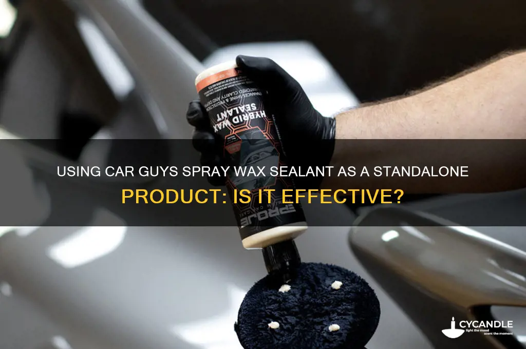 can car guys spray wax sealant be used by itself