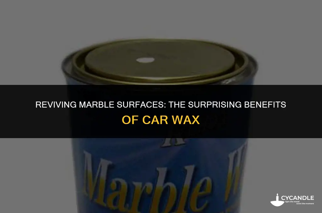 can car wax be used on marble