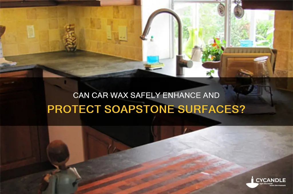 can car wax be used on soapstone
