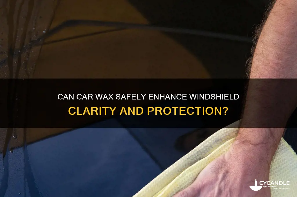 can car wax be used to wax windshield
