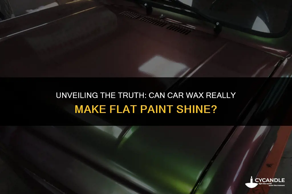 can car wax make flat paint shine