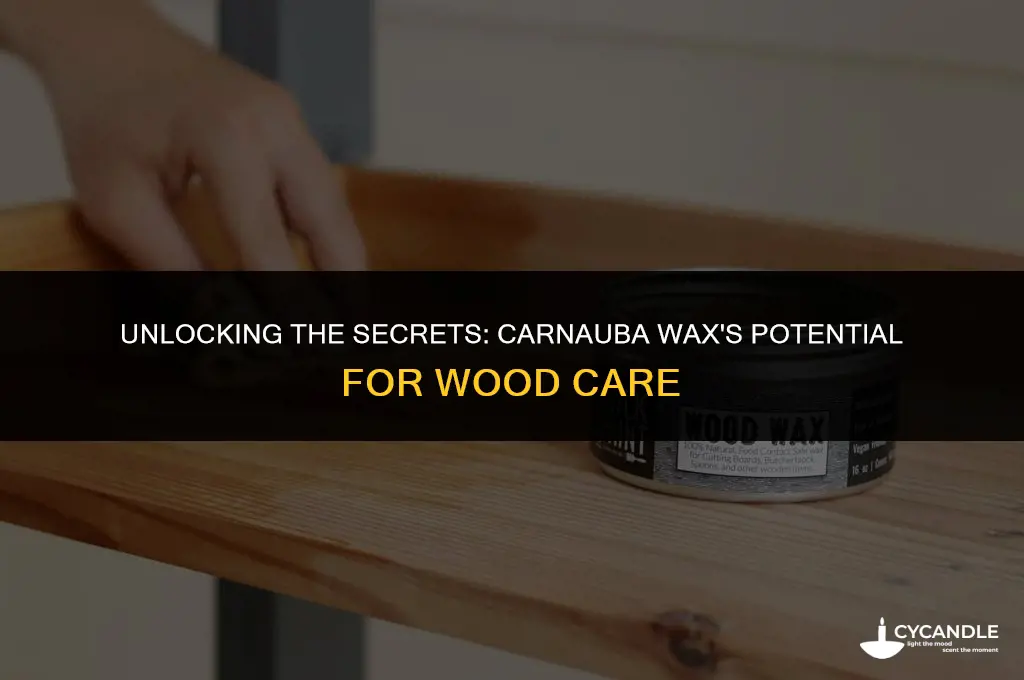 can carnauba wax be used on wood