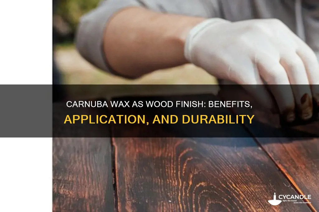 can carnuba wax be used as a wood finish