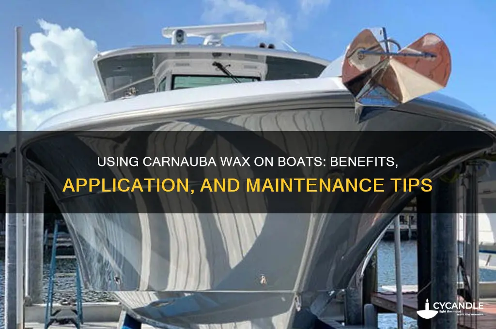 can carnuba wax be used on boats