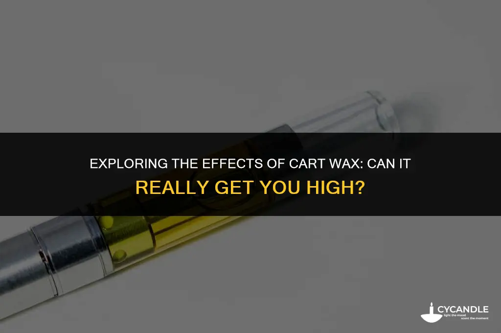 can cart wax get u high