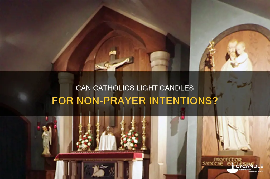 can catholics light candles not for prayer