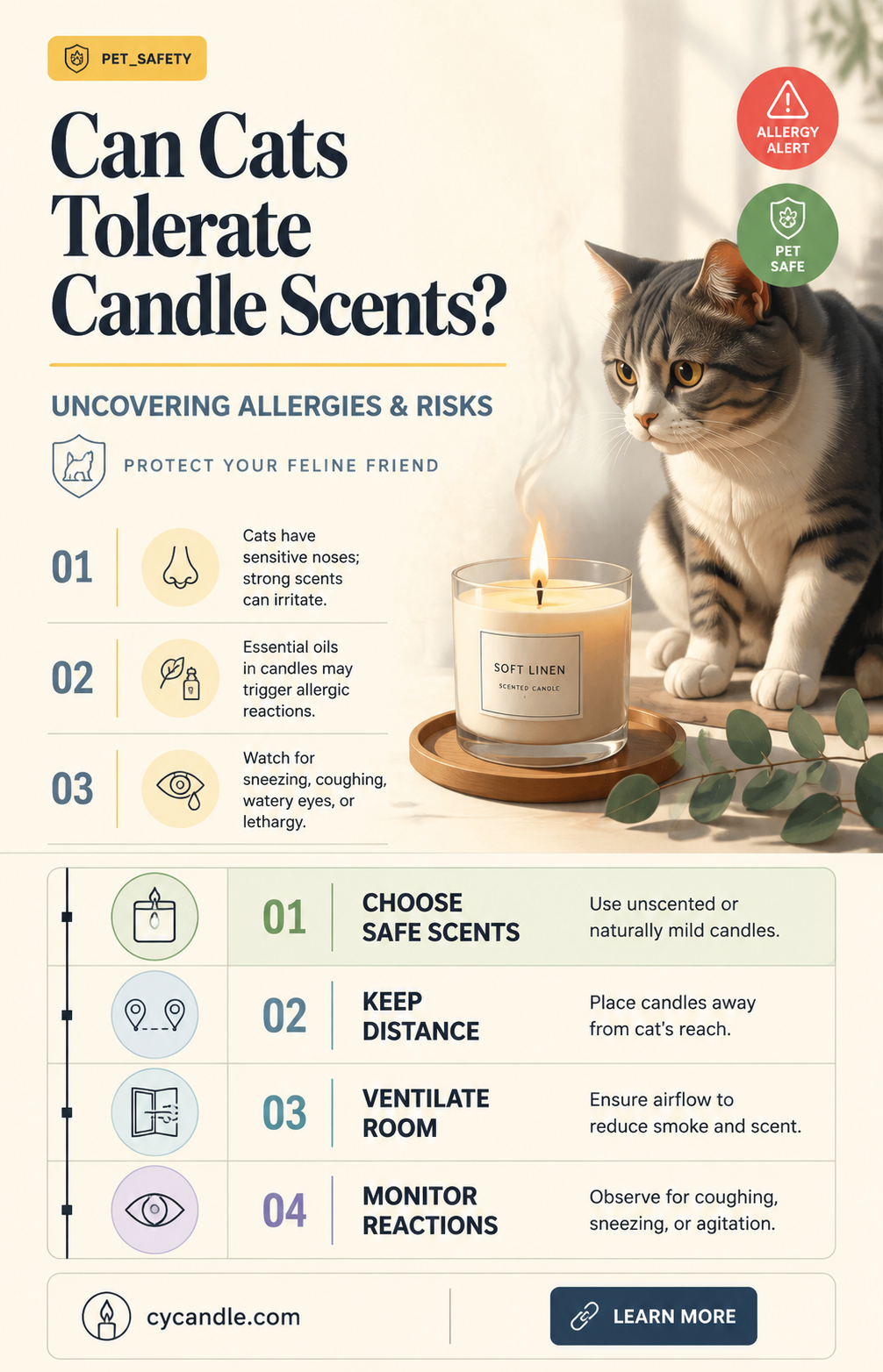 are cats allergic to candle scents