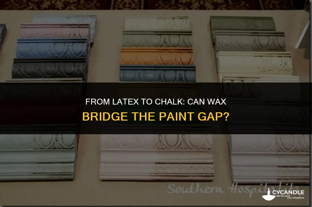 can chalk paint wax go over latex paint