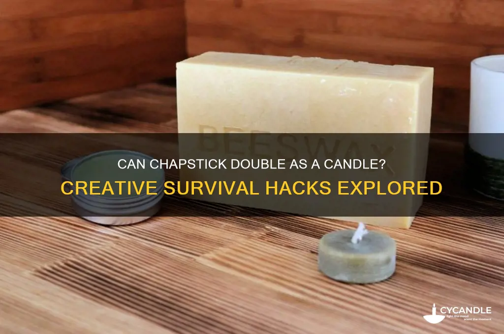 can chapstick be used as a candle