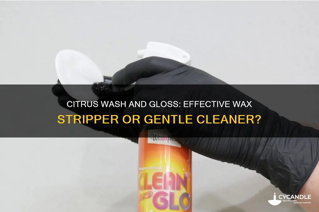 can citrus wash and gloss be used to strip wax