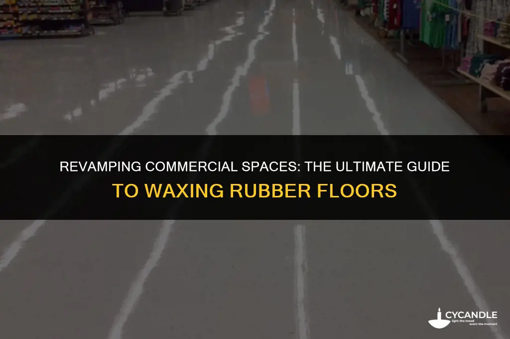 can commercial rubber floor be waxed