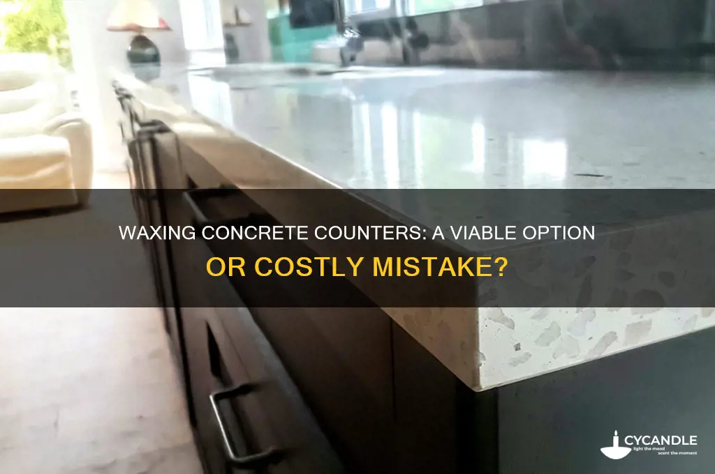 can concrete counters be waxed