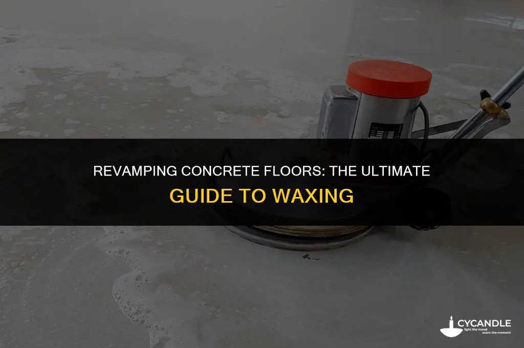 can conrete floor be waxed