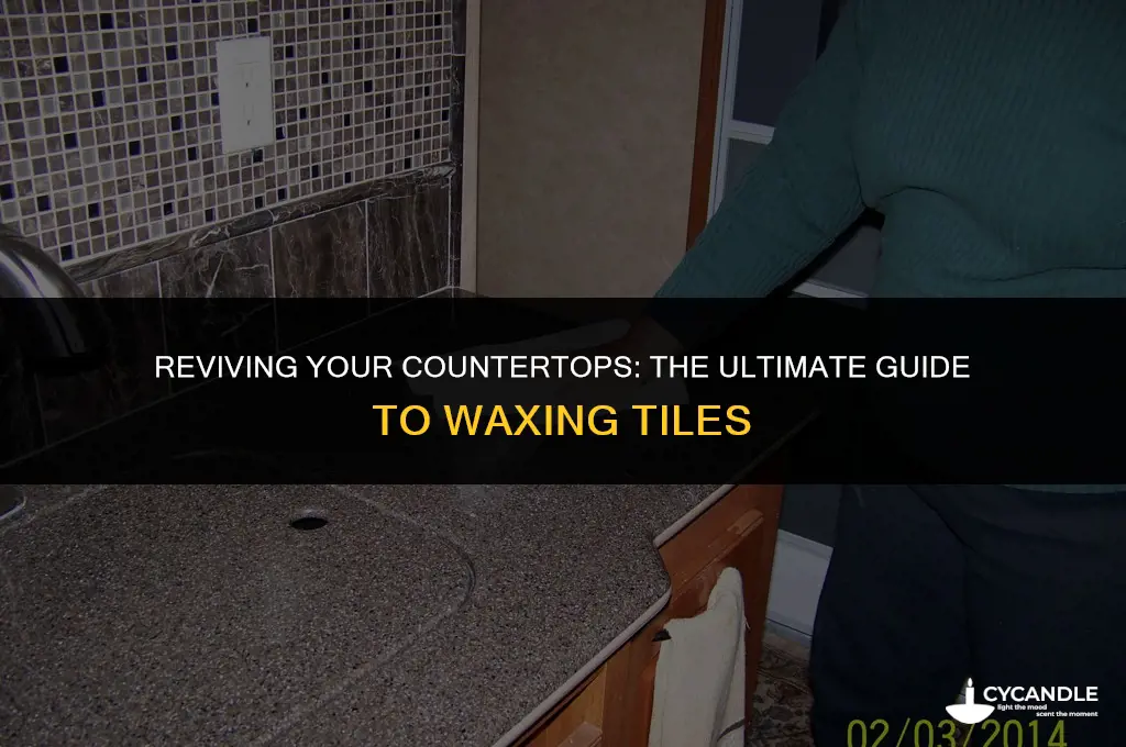 can counter top tiles be waxed