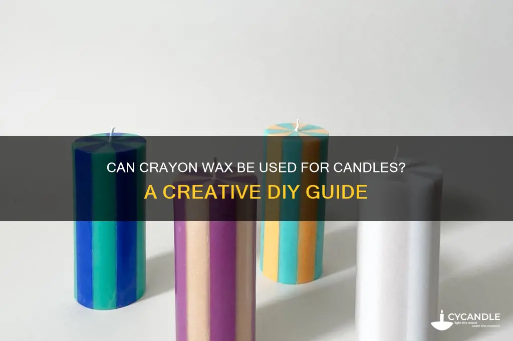 can crayon wax be used for candles